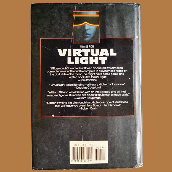 First Edition 1993 William Gibson's "Virtual Light" Hardcover Novel - Picture 6 of 6